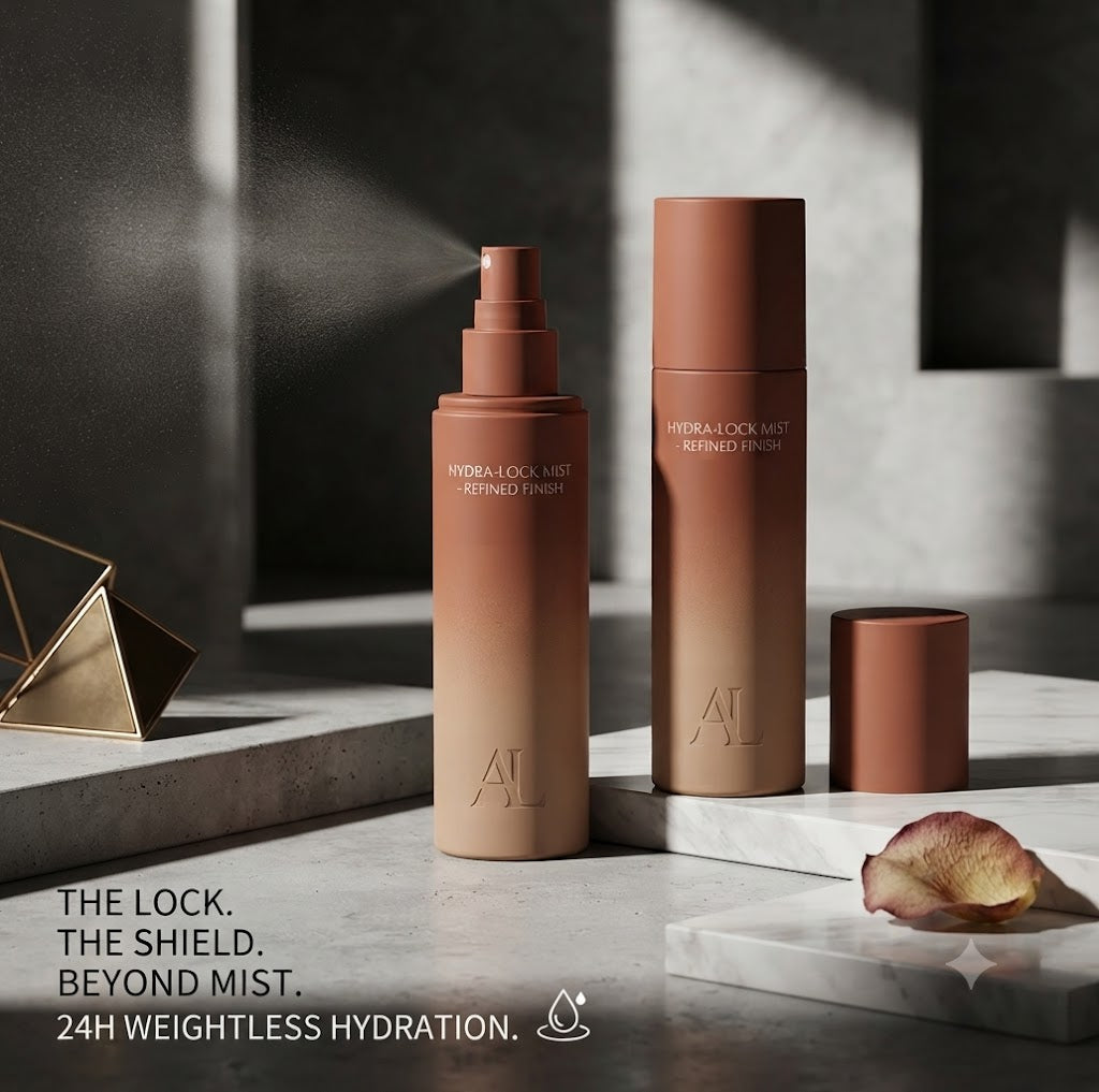 Professional Makeup Finishing Spray, Weightless Long-Wear Fixer with Natural Glow Effect and Non-Drying Moisture, Flawless All-Day Stay for All Skin Types