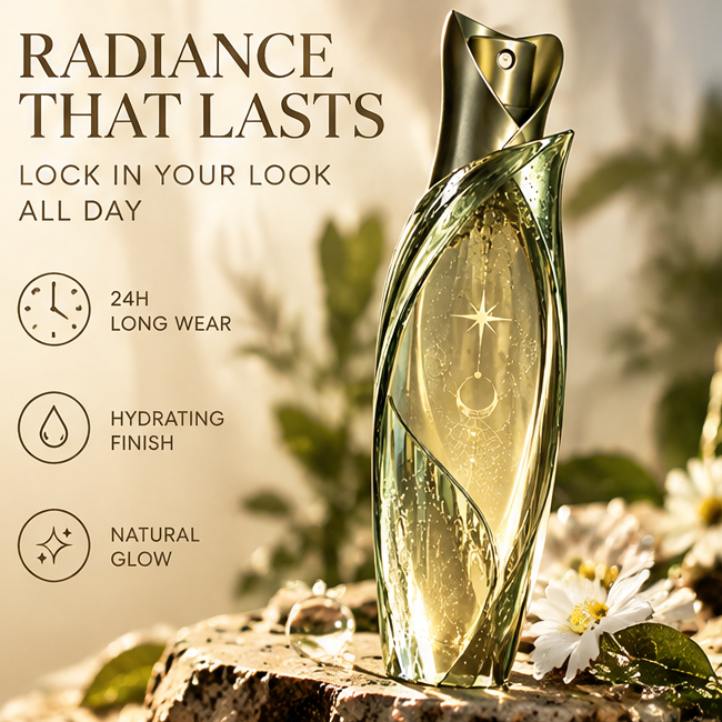 Weightless Glow Setting Spray, Skin-Loving Formula for Long-Lasting Radiant Dewy Makeup