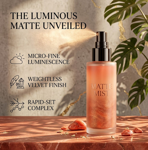 24-Hour Long-Wear Makeup Setting Spray, Oil-Control Matte & Glow Face Mist, Ultra-Fine Lightweight Fixer for Flawless All-Day Coverage, 4.22 Fl Oz