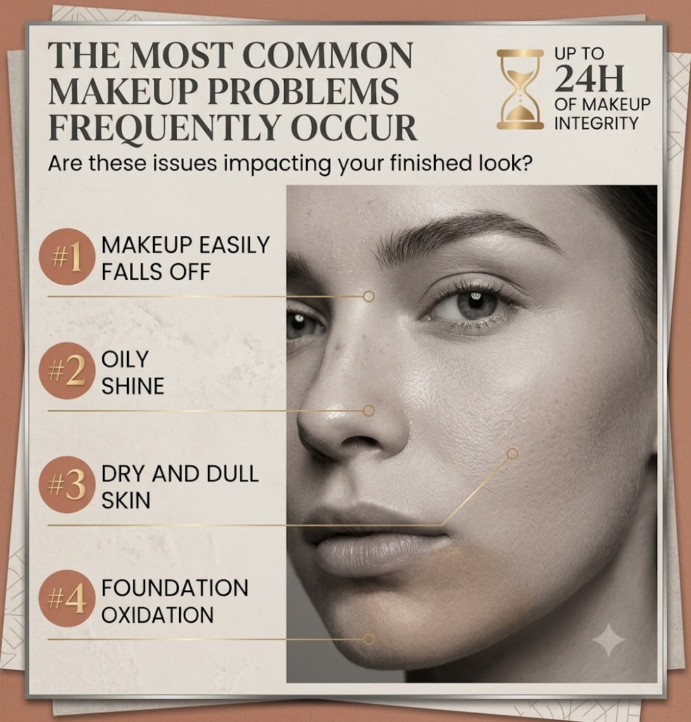 24-Hour Long-Wear Makeup Setting Spray, Oil-Control Matte & Glow Face Mist, Ultra-Fine Lightweight Fixer for Flawless All-Day Coverage, 4.22 Fl Oz