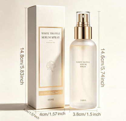 Alcohol-Free White Truffle Facial Mist Set, 2-Piece Hydrating Spray Serum with Hyaluronic Acid & Niacinamide, Lightweight Softening Formula for Radiant All-Day Wear