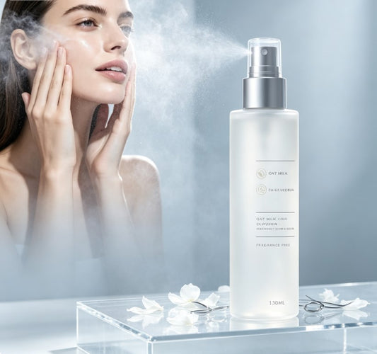 Gentle Hydrating Oatmeal Facial Mist, 4.4 Fl Oz Soothing Spray Serum, Locks in Vitality and Long-Lasting Moisture for Soft Skin