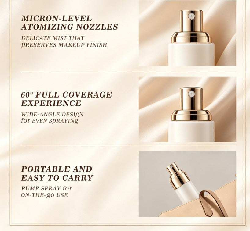 Professional Matte Makeup Setting Spray, Non-Transferring Oil-Control Formula, Quick-Drying Long-Lasting Finisher for Natural Skin Perfection