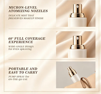 Professional Matte Makeup Setting Spray, Non-Transferring Oil-Control Formula, Quick-Drying Long-Lasting Finisher for Natural Skin Perfection