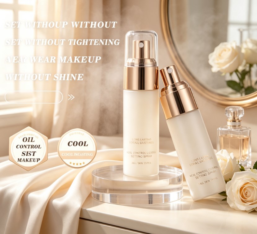 Professional Matte Makeup Setting Spray, Non-Transferring Oil-Control Formula, Quick-Drying Long-Lasting Finisher for Natural Skin Perfection