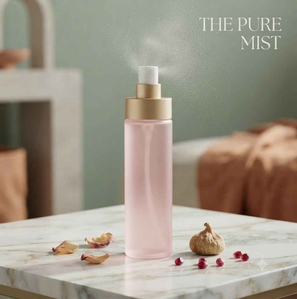 Rose Water Hydrating Setting Spray, Long-Lasting Dewy Makeup Fixer with Vitamin E & Natural Essence, Oil-Control Face Mist for Polished All-Day Wear