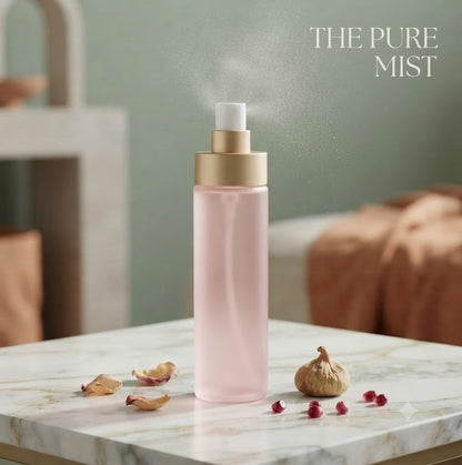 Rose Water Hydrating Setting Spray, Long-Lasting Dewy Makeup Fixer with Vitamin E & Natural Essence, Oil-Control Face Mist for Polished All-Day Wear
