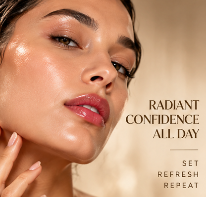 Stay Radiant Long Lasting Makeup Setting Spray, Ultra Fine Mist Setting Spray for All Day Makeup Lock, Weightless Glow Makeup Fixer